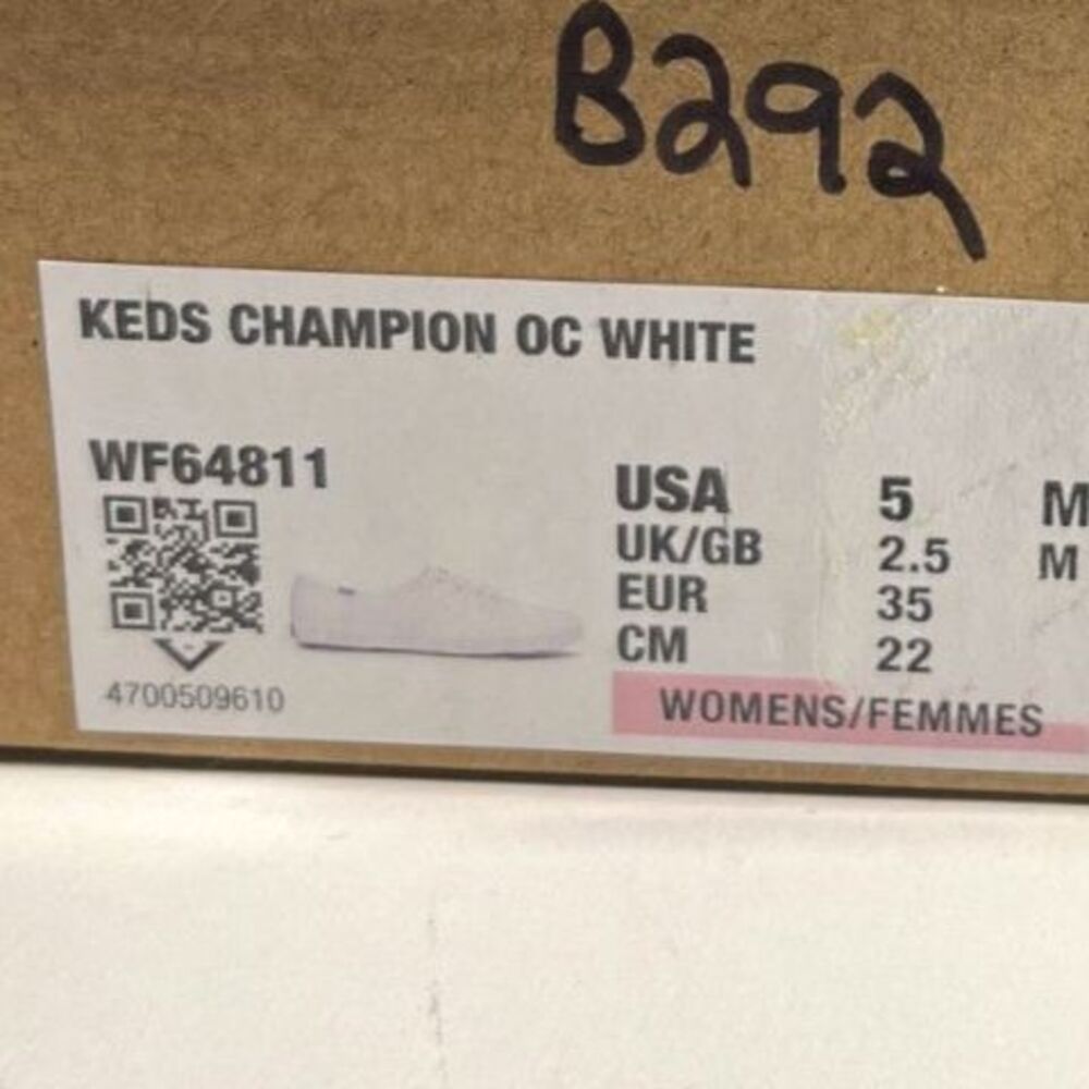 Keds Champion Women's White Sneakers SZ 5 NEW - Picture 6 of 6
